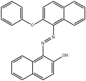 1-[(2-phenoxy-1-naphthyl)diazenyl]-2-naphthol Struktur