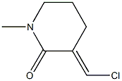 3-(chloromethylene)-1-methyl-2-piperidinone Struktur