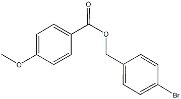 4-bromobenzyl 4-methoxybenzoate Struktur