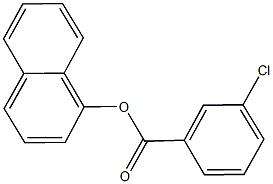 1-naphthyl 3-chlorobenzoate Struktur