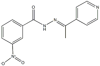 3-nitro-N'-[1-(4-pyridinyl)ethylidene]benzohydrazide Struktur