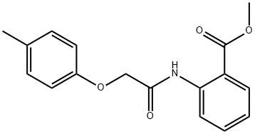 methyl 2-{[(4-methylphenoxy)acetyl]amino}benzoate Struktur