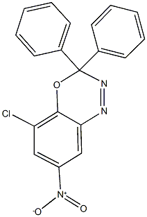 5-chloro-7-nitro-3,3-diphenyl-3H-4,1,2-benzoxadiazine Struktur