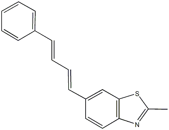 2-methyl-6-(4-phenyl-1,3-butadienyl)-1,3-benzothiazole Struktur