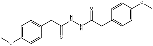 2-(4-methoxyphenyl)-N'-[(4-methoxyphenyl)acetyl]acetohydrazide Struktur