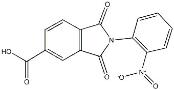 2-{2-nitrophenyl}-1,3-dioxo-5-isoindolinecarboxylic acid Struktur