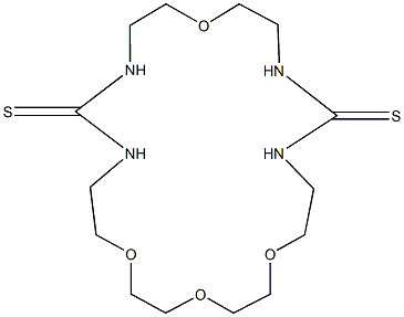 1,9,17,20-tetraoxa-4,6,12,14-tetraazacyclodocosane-5,13-dithione Struktur