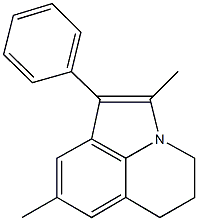 2,8-dimethyl-1-phenyl-5,6-dihydro-4H-pyrrolo[3,2,1-ij]quinoline Struktur