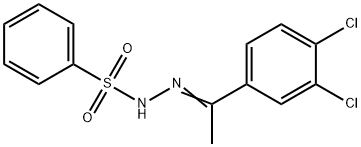 N'-[1-(3,4-dichlorophenyl)ethylidene]benzenesulfonohydrazide Struktur