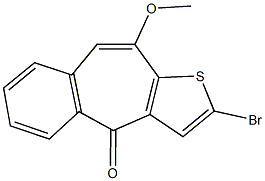 2-bromo-10-methoxy-4H-benzo[4,5]cyclohepta[1,2-b]thiophen-4-one Struktur