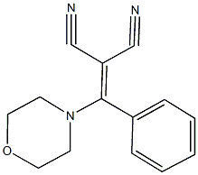 2-[4-morpholinyl(phenyl)methylene]malononitrile Struktur