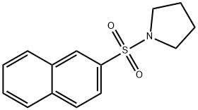 1-(2-naphthylsulfonyl)pyrrolidine Struktur