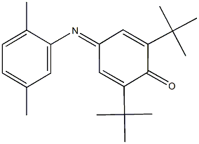 2,6-ditert-butyl-4-[(2,5-dimethylphenyl)imino]-2,5-cyclohexadien-1-one Struktur