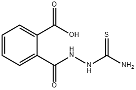 2-{[2-(aminocarbothioyl)hydrazino]carbonyl}benzoic acid Struktur