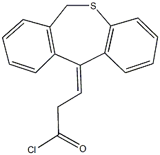 3-dibenzo[b,e]thiepin-11(6H)-ylidenepropanoyl chloride Struktur