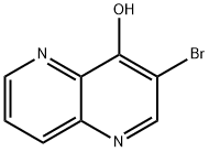 3-bromo[1,5]naphthyridin-4-ol Struktur