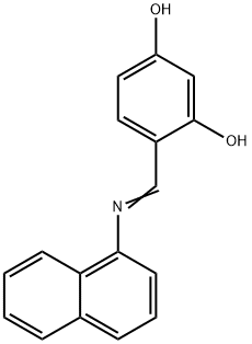 4-[(1-naphthylimino)methyl]-1,3-benzenediol Struktur