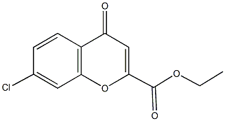 ethyl 7-chloro-4-oxo-4H-chromene-2-carboxylate Struktur