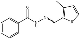 N'-[(3-methyl-2-thienyl)methylene]benzohydrazide Struktur