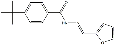 4-tert-butyl-N'-(2-furylmethylene)benzohydrazide Struktur