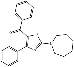 [2-(1-azepanyl)-4-phenyl-1,3-thiazol-5-yl](phenyl)methanone Struktur