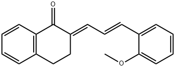 2-[3-(2-methoxyphenyl)-2-propenylidene]-3,4-dihydro-1(2H)-naphthalenone Struktur