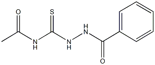 N-[(2-benzoylhydrazino)carbothioyl]acetamide Struktur