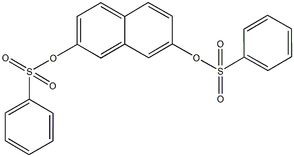 7-[(phenylsulfonyl)oxy]-2-naphthyl benzenesulfonate Struktur