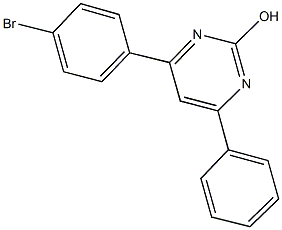 4-(4-bromophenyl)-6-phenyl-2-pyrimidinol Struktur