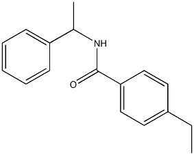 4-ethyl-N-(1-phenylethyl)benzamide Struktur