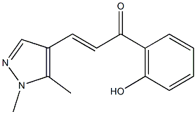 3-(1,5-dimethyl-1H-pyrazol-4-yl)-1-(2-hydroxyphenyl)-2-propen-1-one Struktur