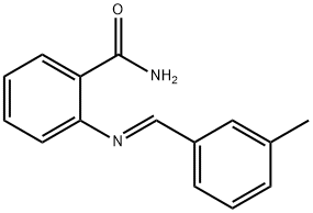 2-[(3-methylbenzylidene)amino]benzamide Struktur