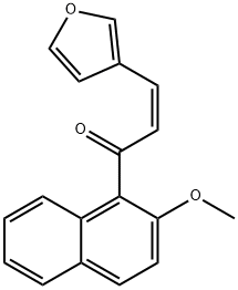 3-(3-furyl)-1-(2-methoxy-1-naphthyl)-2-propen-1-one Struktur