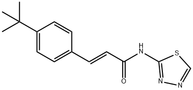 3-(4-tert-butylphenyl)-N-(1,3,4-thiadiazol-2-yl)acrylamide Struktur