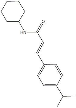 N-cyclohexyl-3-(4-isopropylphenyl)acrylamide Struktur