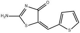 2-imino-5-(2-thienylmethylene)-1,3-thiazolidin-4-one Struktur