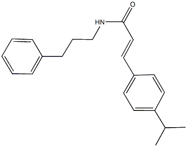 3-(4-isopropylphenyl)-N-(3-phenylpropyl)acrylamide Struktur