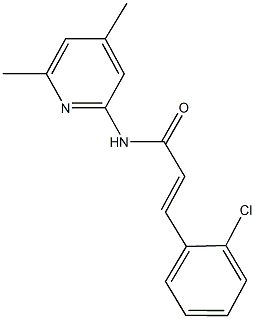 3-(2-chlorophenyl)-N-(4,6-dimethyl-2-pyridinyl)acrylamide Struktur