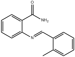 2-[(2-methylbenzylidene)amino]benzamide Struktur