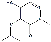 4-(isopropylthio)-5-mercapto-2-methyl-3(2H)-pyridazinone Struktur