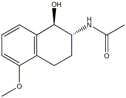 N-(1-hydroxy-5-methoxy-1,2,3,4-tetrahydro-2-naphthalenyl)acetamide Struktur