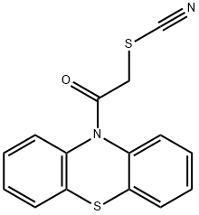 2-oxo-2-(10H-phenothiazin-10-yl)ethyl thiocyanate Struktur