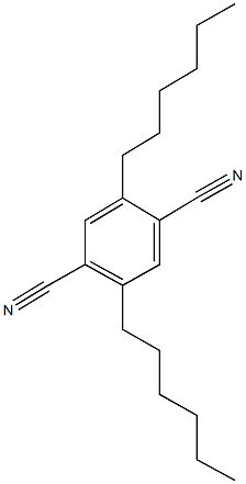 2,5-dihexylterephthalonitrile Struktur