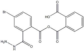 2-{[2-(4-bromobenzoyl)hydrazino]carbonyl}benzoic acid Struktur