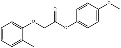 4-methoxyphenyl (2-methylphenoxy)acetate Struktur