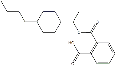 2-{[1-(4-butylcyclohexyl)ethoxy]carbonyl}benzoic acid Struktur