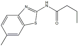 N-(6-methyl-1,3-benzothiazol-2-yl)butanamide Struktur