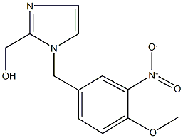 (1-{3-nitro-4-methoxybenzyl}-1H-imidazol-2-yl)methanol Struktur