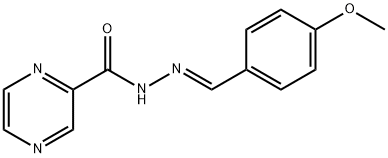 N'-(4-methoxybenzylidene)-2-pyrazinecarbohydrazide Struktur