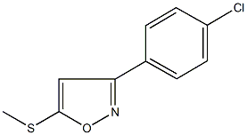 3-(4-chlorophenyl)-5-isoxazolyl methyl sulfide Struktur